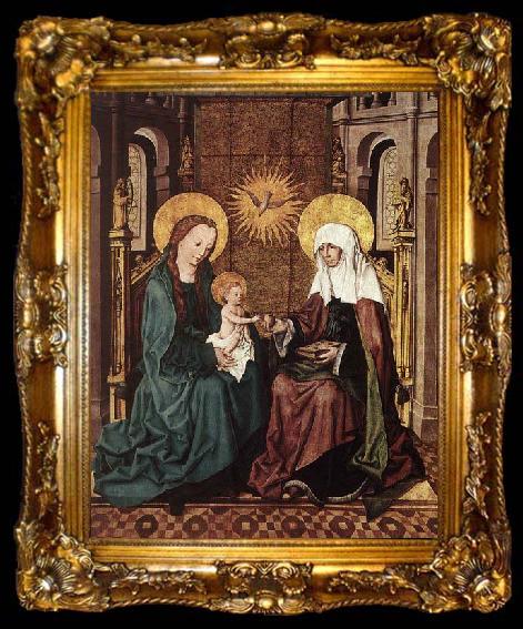 framed  Master of the Housebook Virgin and Child with St Anne, ta009-2